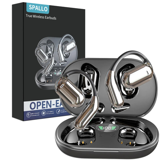 Ear-Mounted Bluetooth Headset with LED Display (One Set)